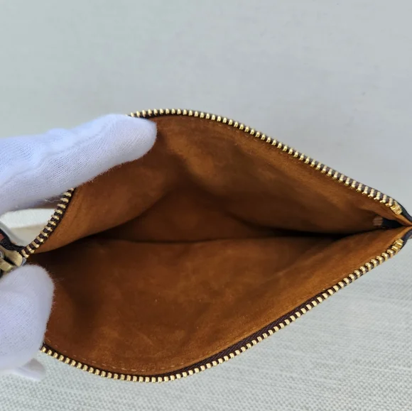 Patricia Nash European Map Leather Shoulder Bag Wristlet Set Handbag - Picture 15 of 16